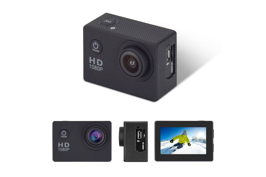 HD Action Sports Camera 1080P 2inch LCD 30m Waterproof