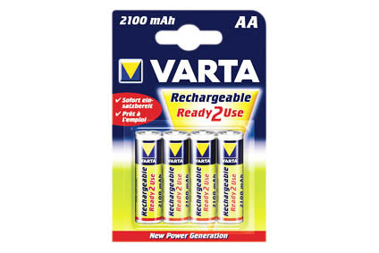 4St Varta AA 2100mAh NiMH Oplaadbare Batterijen