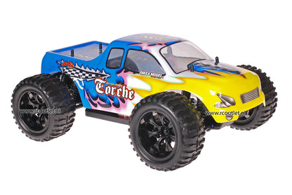 Himoto 1:10 RC Monster Truck Blue Flag 2.4GHz AANBIEDING!