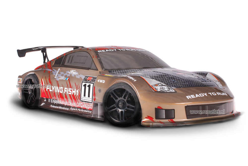 Himoto 1:10 Brushless Porsche 911 Gold Carbon