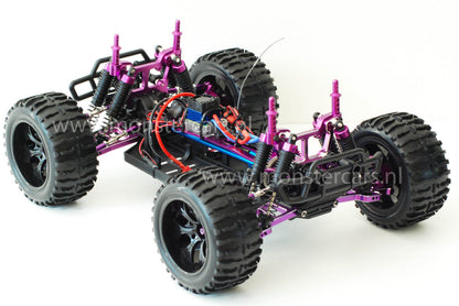 08010BL Himoto Velg + Band BLACK 1:10 TRUCK (2St)