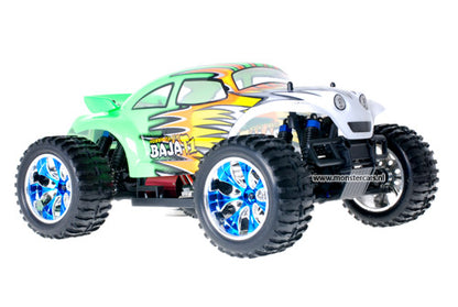 Himoto Brushless Baja Beetle Green Flames 2.4GHz AANBIEDING!