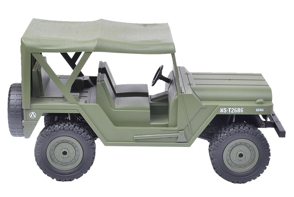 Vortex RC Military Jeep 4WD Green 2.4GHz