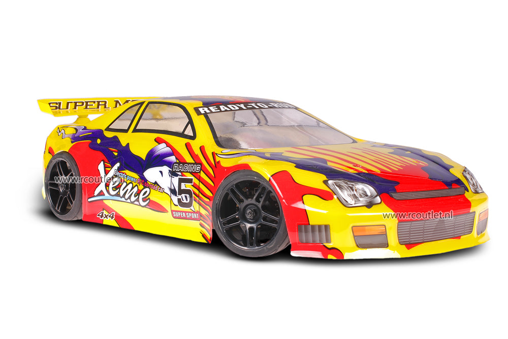 Himoto 1:10 Brushless Nascada Yellow Red